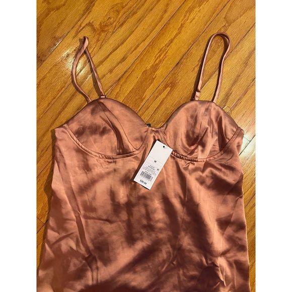 Wild Fable lines Slip Dress Mauve Shimmer NWT Size M - Picture 3 of 6